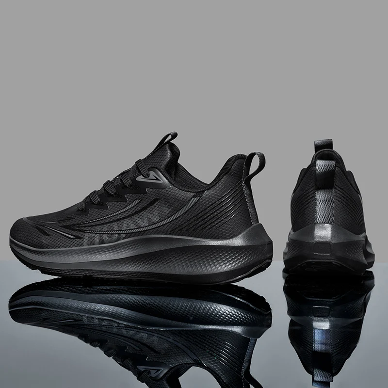Men's plus-size high-quality racing running shoes Four Season lightweight breathable casual sports shoes Students speed sneakers