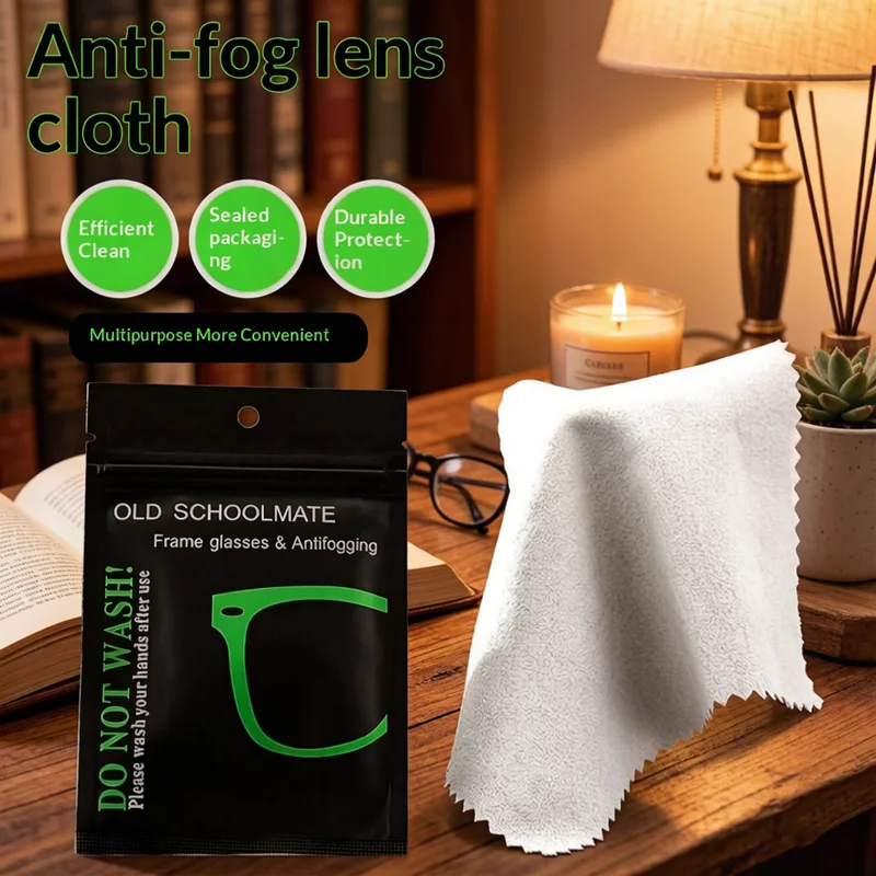 10Pcs Multifunctional Anti-Fog Cleaning Cloth Suede Microfiber Fabric for Glasses Lens Mobile Phone Camera Screen Reusable Wipes