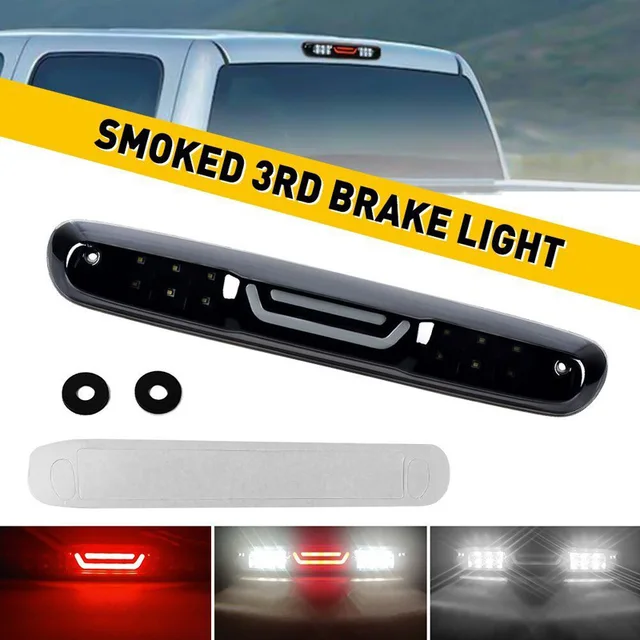Czerwone trzecie światło hamowania LED Stroboskopowe tylne środkowe światło stopu do Chevy Silverado GMC Sierra 1500 2500HD 3500HD 2007-2013