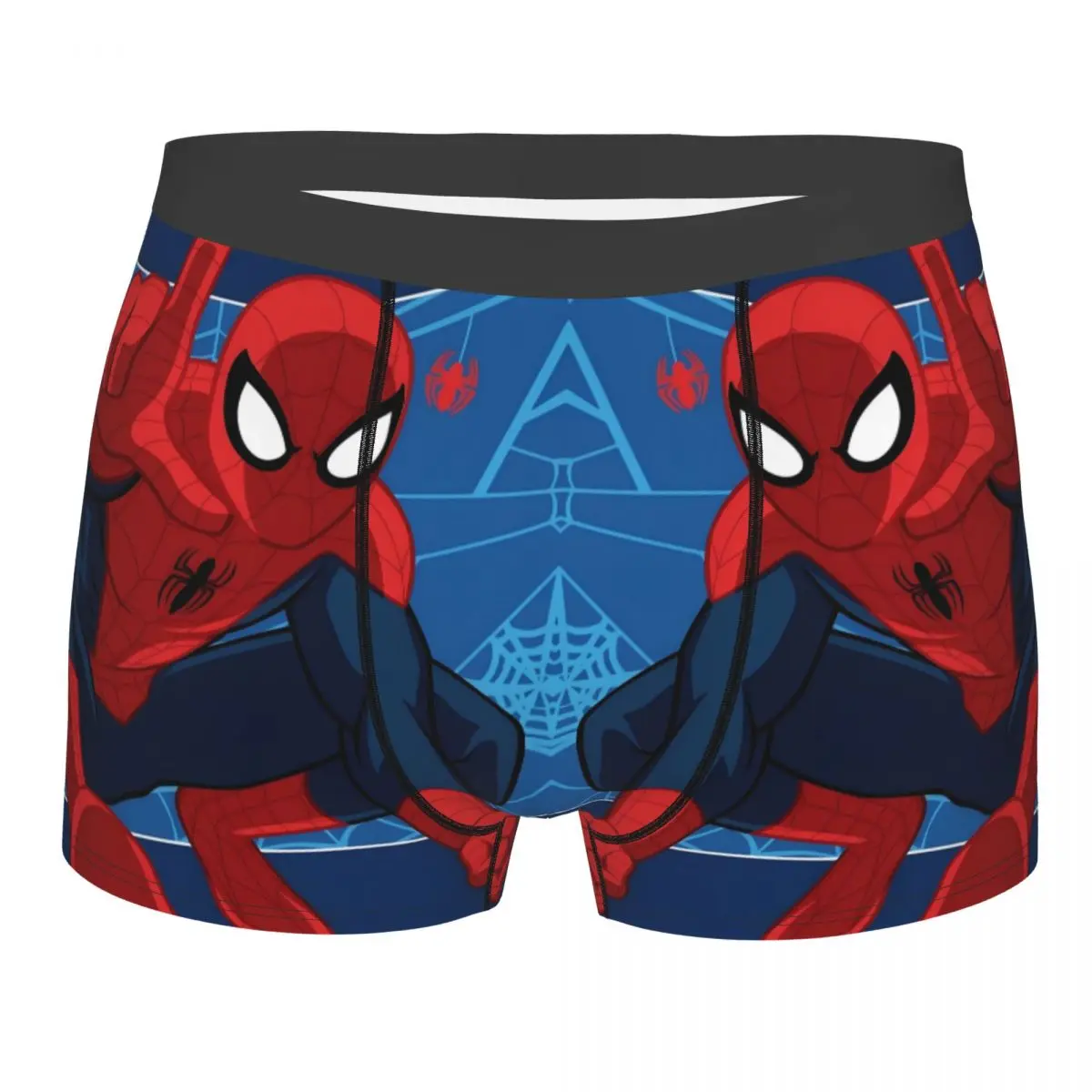 

Custom Male Novelty Spiderman Underwear Anime Hero Boxer Briefs Stretch Shorts Panties Underpants