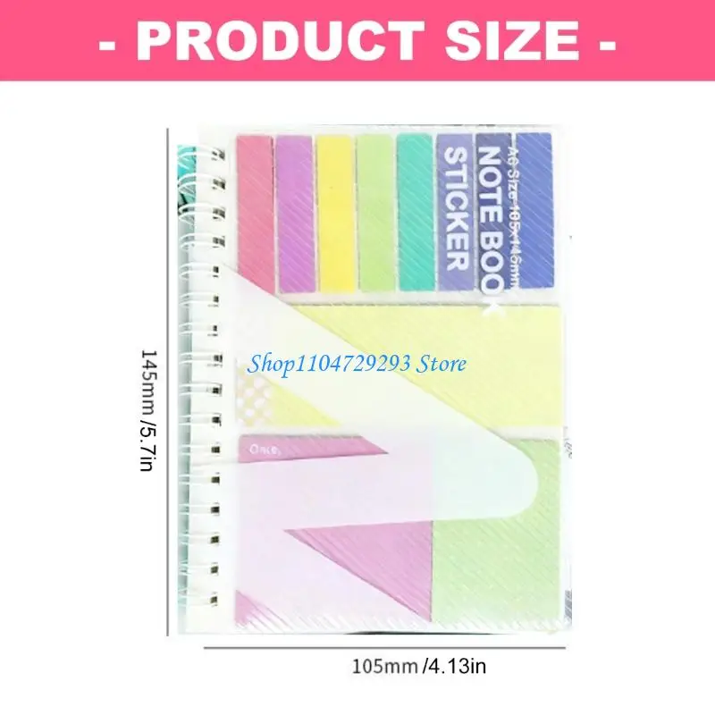 

Refillable Notepads and Adhesive Note Set Portable Notebook with Label Sticker For Task Planning Document Organization
