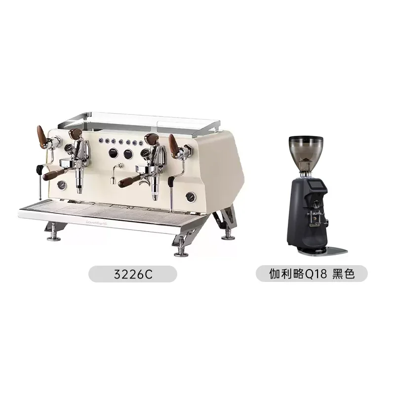 CRM3226 commercial coffee mac hine double head Italian semi-autom atic professional concentrated E61 brewing head