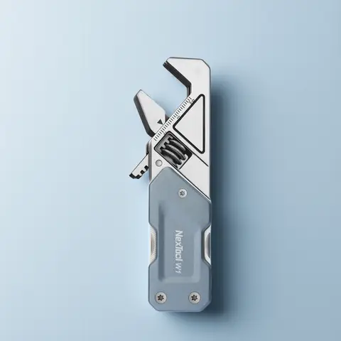 NexTool Adjustable Wrench 6 In 1 EDC Multitool Pocket Hand Tools Kit Screwdriver Bit Set Multi Function Tools Folding Knife File