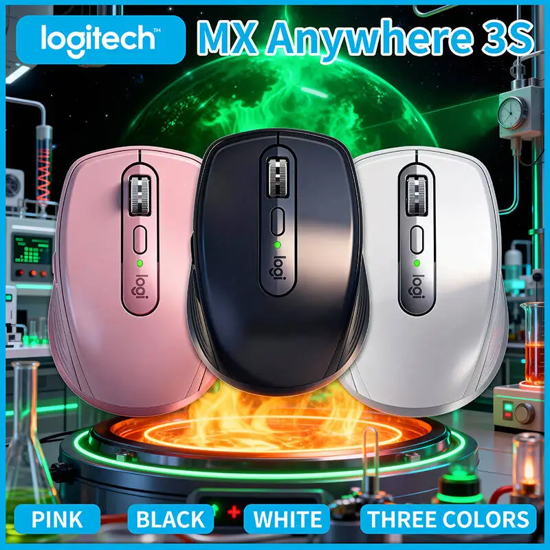 

Logitech MX Anywhere 3S Silent Wireless Mouse, Hyper-Fast & Quiet Scroll Wheel, USB-C Port, Portable
