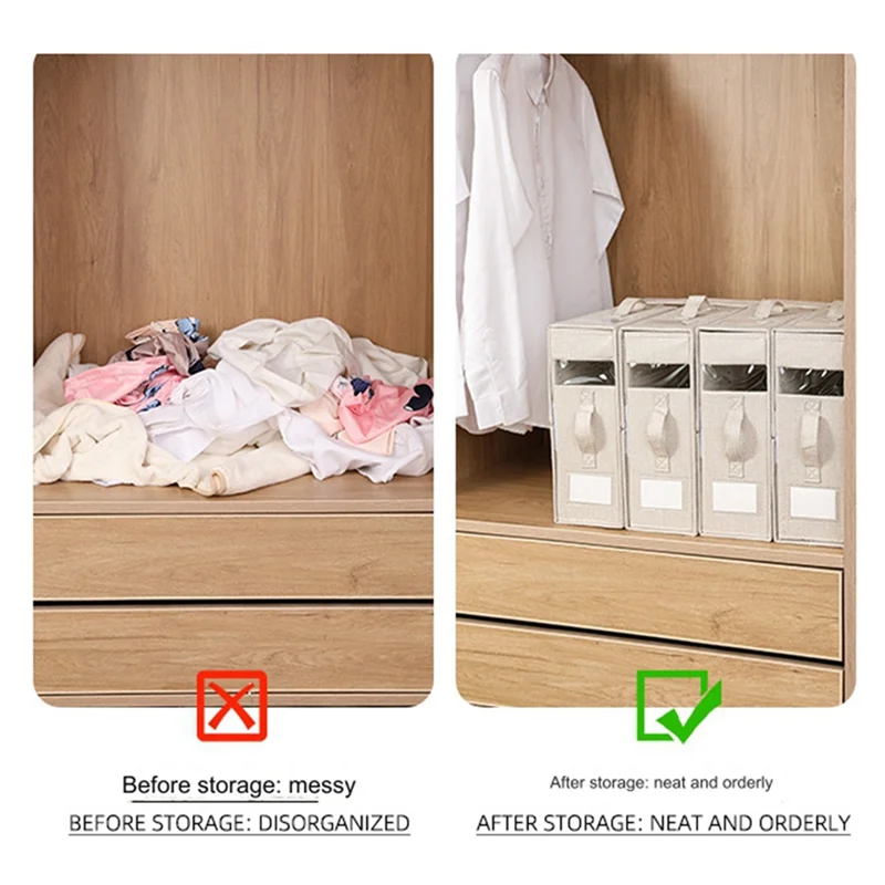 AS94-Bed Sheet Storage Box Clothing Sheet Organizer Wardrobe Blanket Quilt Cover Storage Box