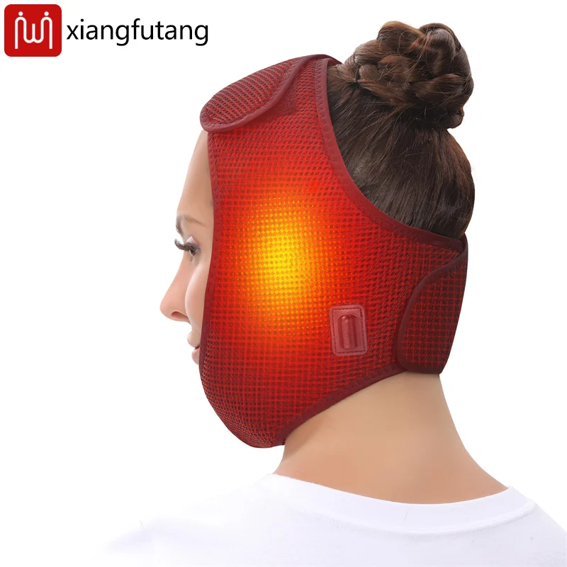 غلاف تسخين الوجه لتخفيف الفك TMJ 3 إعدادات لدرجة الحرارة والوقت USB لوحة التدفئة الكهربائية مع لحكمة الفك والذقن للوجه #2