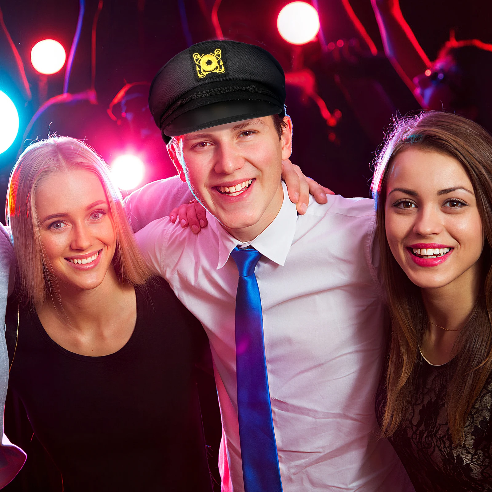 女性用帽子 UVカット サンハット キャプテンスタイル 男女兼用 セーラー パーティーコスチューム ボートキャップ ファッション ユニセックス ネイビー アクセサリー