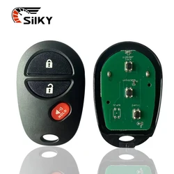 SilKY   Replacement 315MHz 3 Buttons Remote Car Key FOB For Toyota Tacoma Highlander Sequoia Sienna Tundra 2005-2014 GQ43VT20T