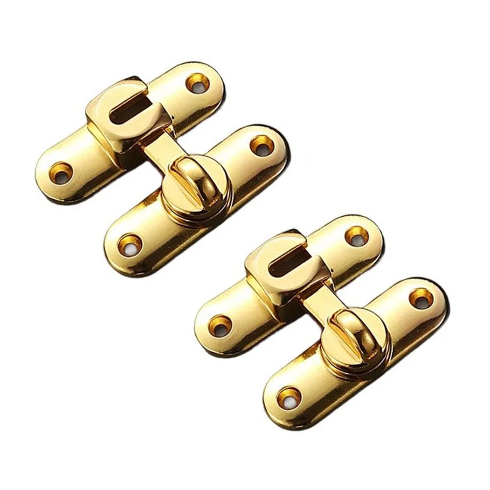 2 Pack Zinc Alloy Slide Bolt Lock No Drill Installation for Cabinets For Windows Jewelry Boxes Narrow Doors 78mm x 25mm Size