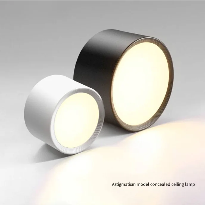 Non Perforated Tube Light LED Ceiling Circular Tube Spotlight 5W 9W 12W15W18W No Main Light Suitable for Living Room and Bedroom