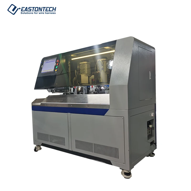 EW-8995 Cable Manufacturing Equipment EASTONTECH Insert Machine For Wire Cut Strip Crimp Tube Marking