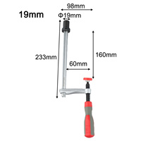 1pc Woodworking Desktop Quick Acting Hold Down Clamp Desktop Clip Hand Twisting Clip For Woodworking Benches 19/20MM Hole Tool