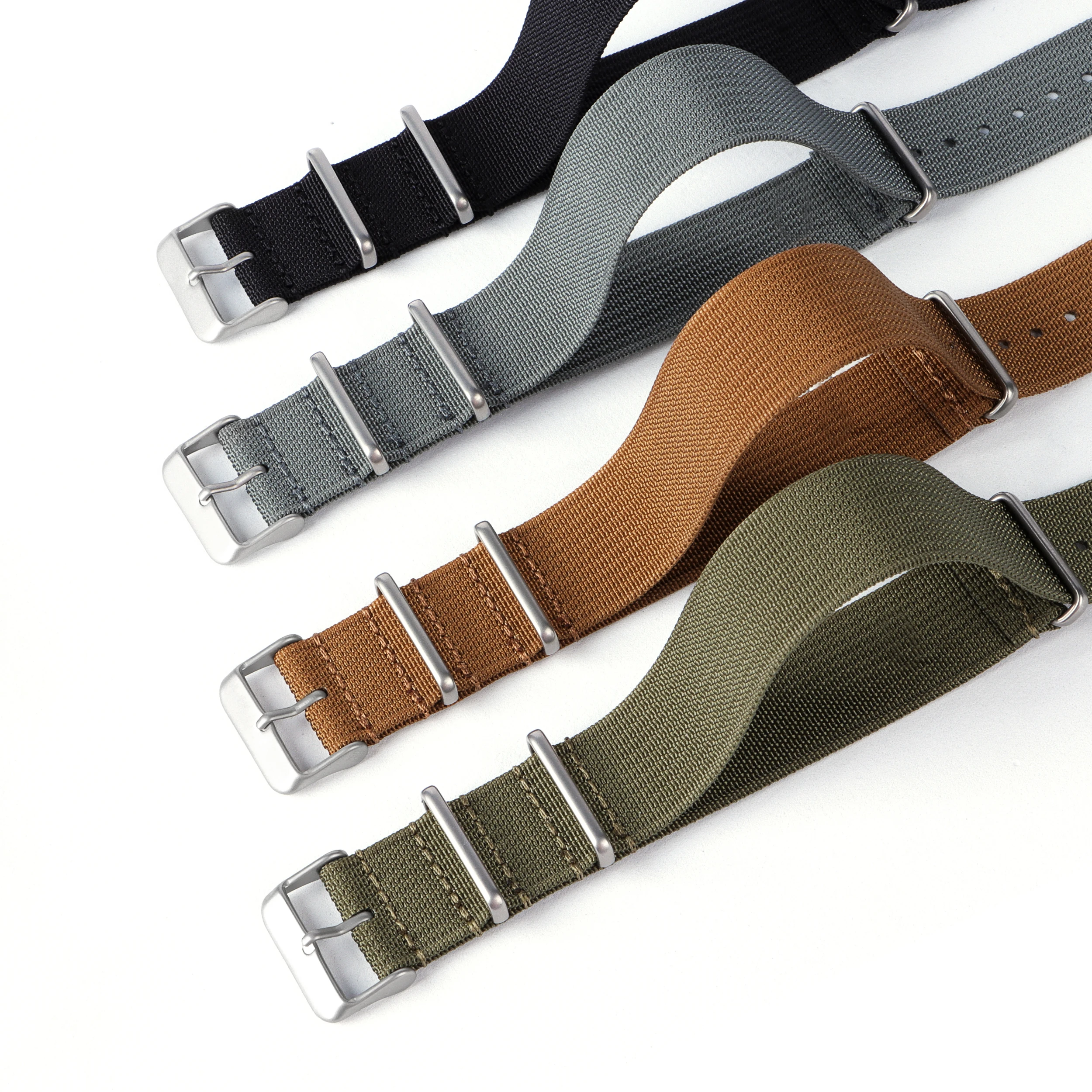 18mm 20mm 22mm Ribbed Nylon Watch Strap For Military Ballistic Fabric Replacement Watchband for Seiko for Casio Watch Band