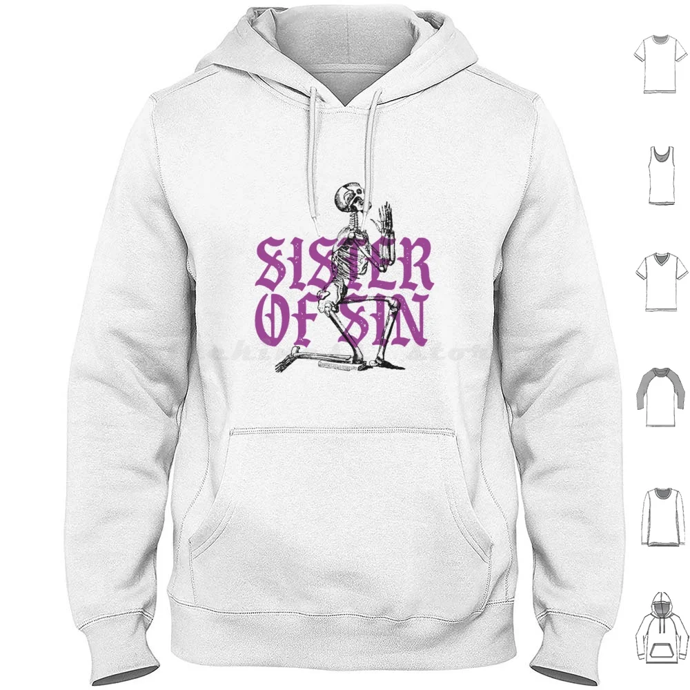 Sister Of Sin Sudadera con capucha de algodón de manga larga Ghost Bc Ghost Papa Emeritus Ghost Band Cardinal Copia The Band Ghost Metal Music