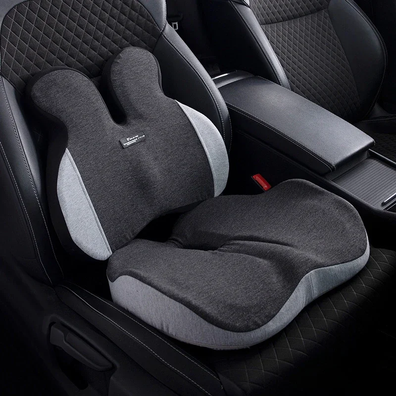 

Purenlatex Car Cushion Set Ergonomic Design Orthopedic Pillow Auto Seat Cushion for Coccyx Cushion Sciatica Back Pain Relief Pad