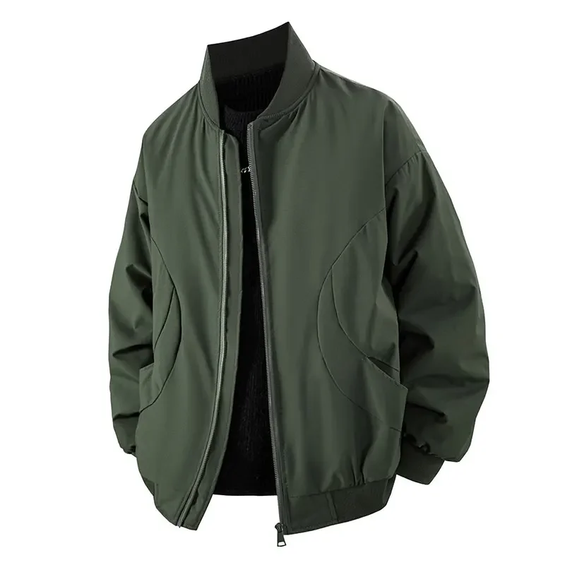 

Gorasion New Sized M-5XL Casual Baseball Jackets Thickened Cotton Jackets Spring Autumn Windbreaker American Flight Cotton Coats