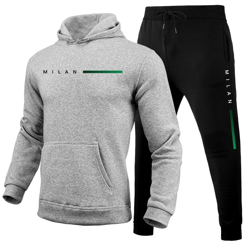 Vendas quentes dos homens agasalho casual impressão sweatshirts streetwear moda esportes jogging roupas dos homens única peça hoodies calças