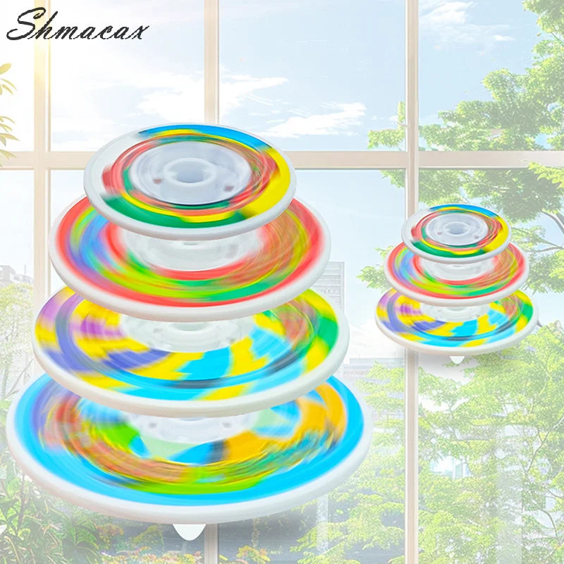 1 Set Colorful 4-layer Mini Gyro Spinning Toys  Christmas Gift Classroom Rewards Decompression Props