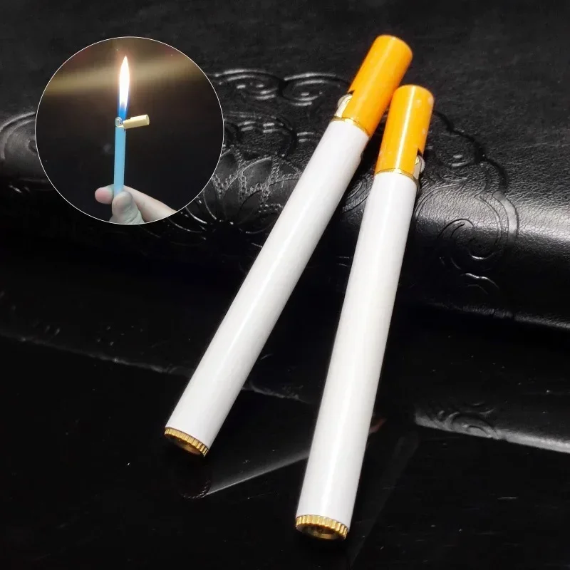 Mini Slim Cigarette Lighter, Unique, Unique, Creative, Compact,high-looking,portable Grinding Wheel Open Flame Cigarette Lighter