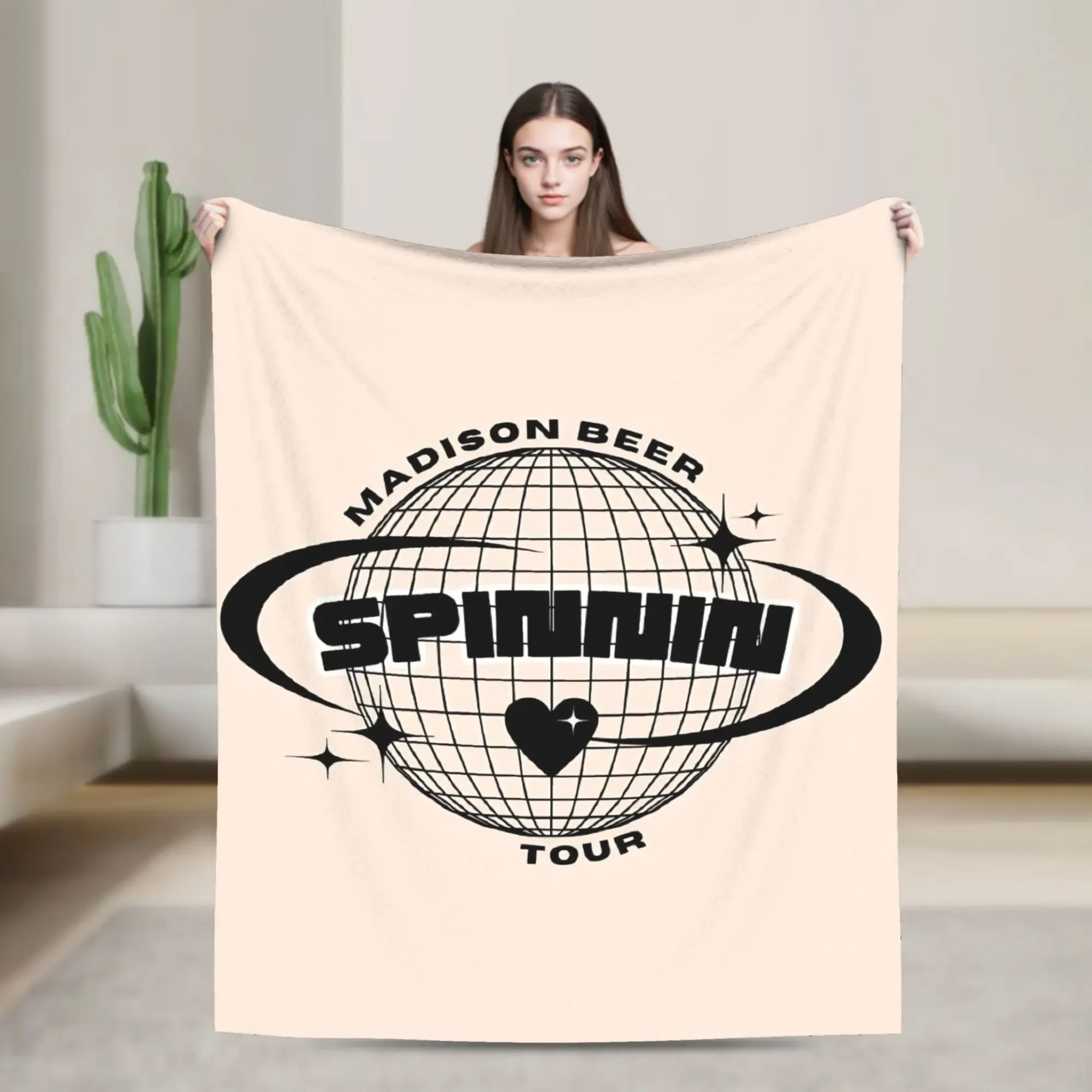 

Мягкий уютный плед Madisons Beers The Spinnin Tour для зимнего кемпинга и отдыха на природе, идеально подходит для детей и взрослых