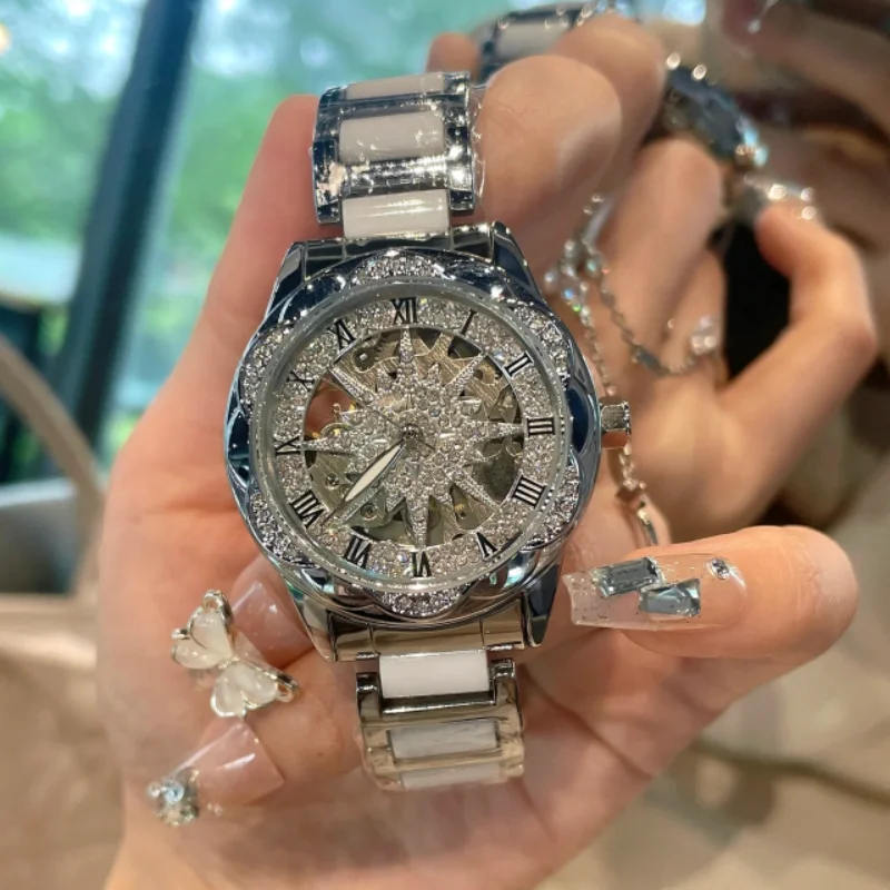 

CILOA полностью автоматические механические часы женские брендовые подлинные высококачественные женские часы 2025 новый водонепроницаемый подарок для подруги