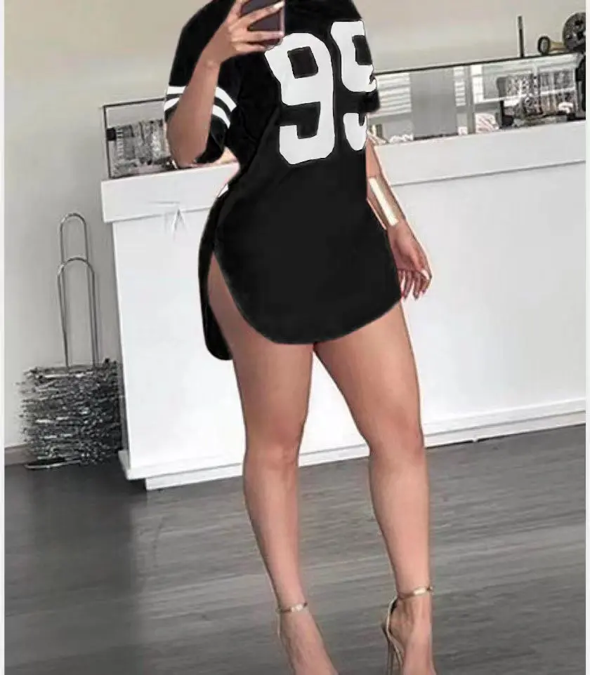 المرأة مثير بلايز متفوقة الجودة الربيع/الصيف خطابات فضفاضة س الرقبة قصيرة الأكمام أزياء السيدات بلايز اللباس #2