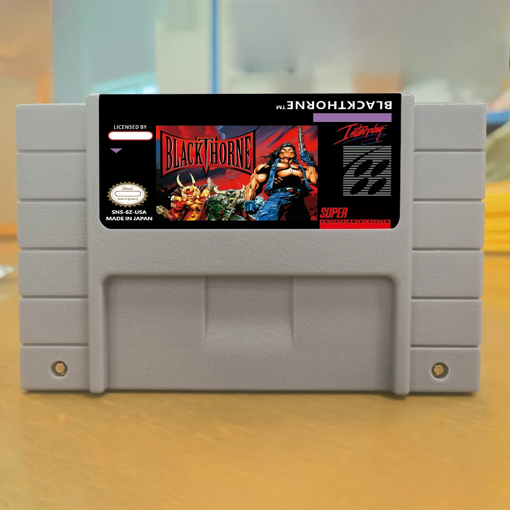 Gioco Blackthorne Action 16BIT SNES per console USA e europee