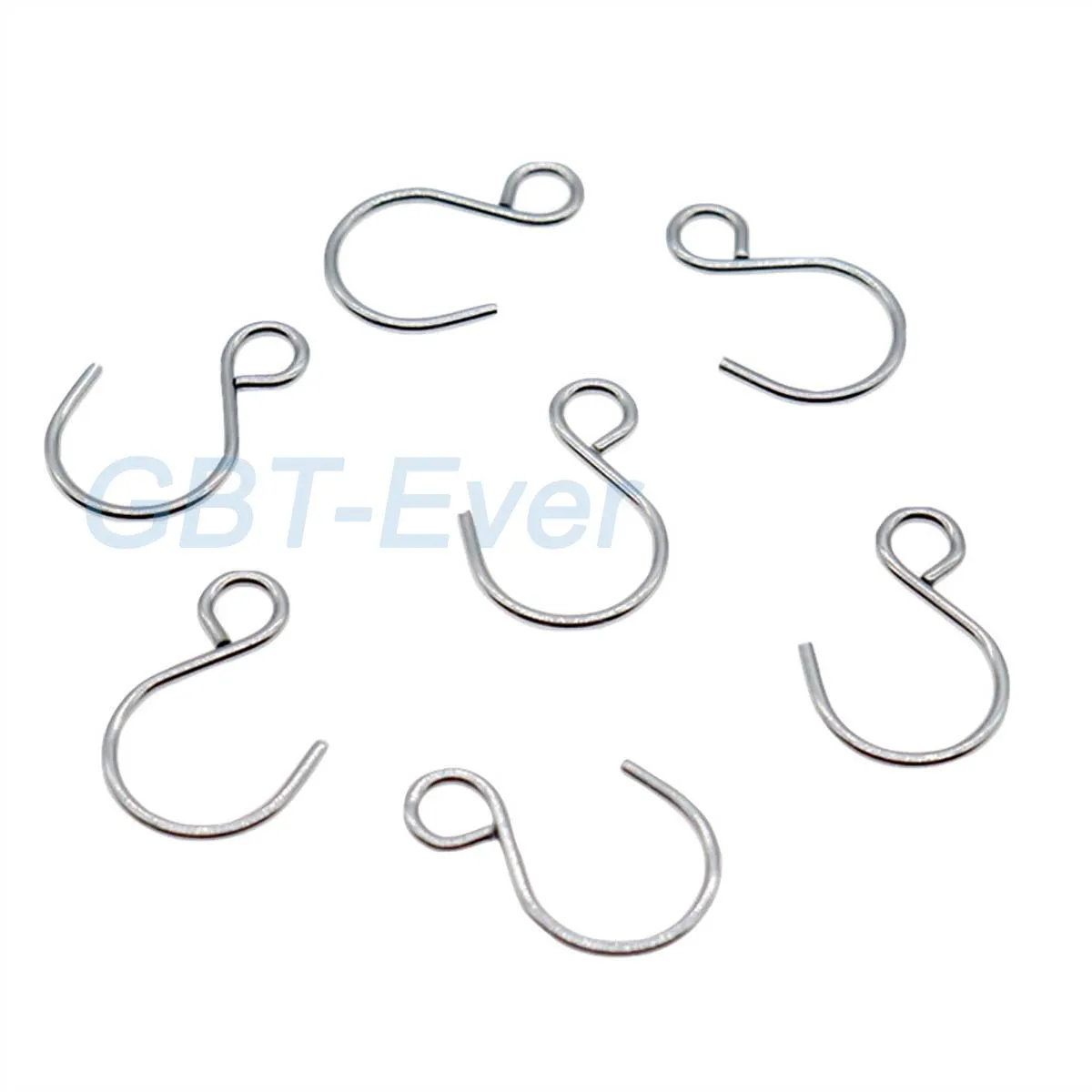 30Pcs 1X21mm 1.3X22mm Stainless Steel Small S-Shape Hooks for Crane Crane Toy Model Hook Assembly Diy Curtain Special Hooks