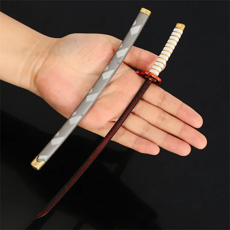 ดาบคาตานะ ดาบพิฆาตอสูร คามาโดะ ทันจิโร่ ขนาด 25 ซม. ของสะสมจากอนิเมะ ทำจากโลหะทั้งหมด ของเล่นดาบ ของตกแต่ง ของขวัญ ของสะสม กิจกรรมกลางแจ้ง