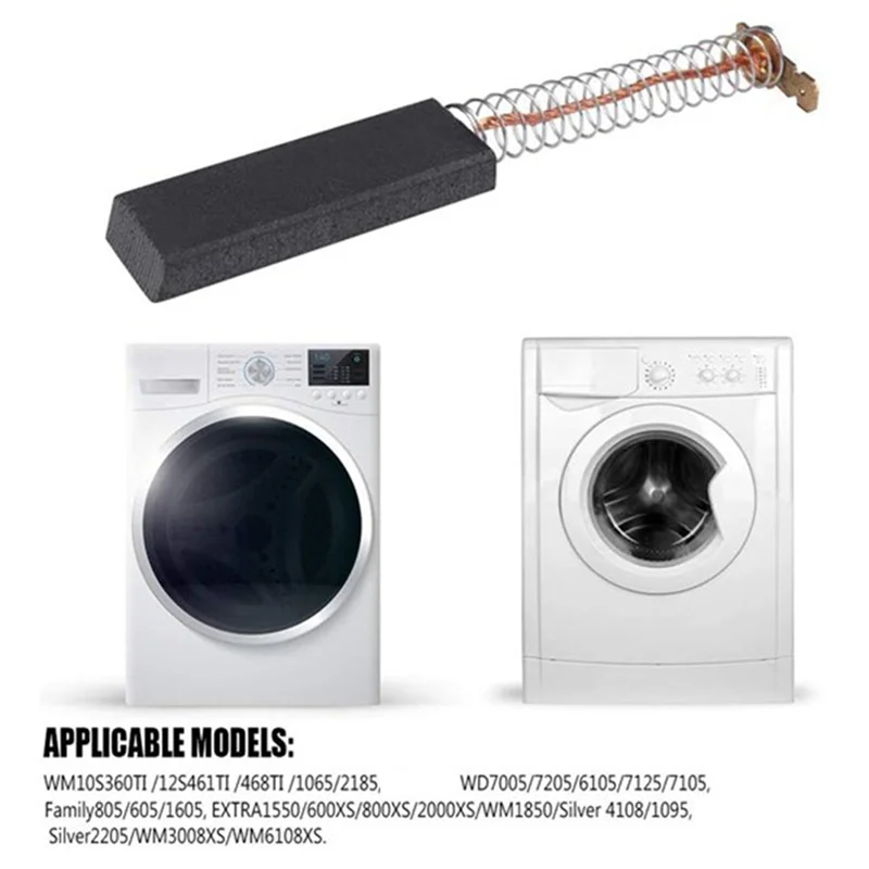 

B64C16Pcs Угольные щетки для стиральной машины 154740 Угольные щетки Моторные угольные щетки для стиральной машины Bosch Siemens