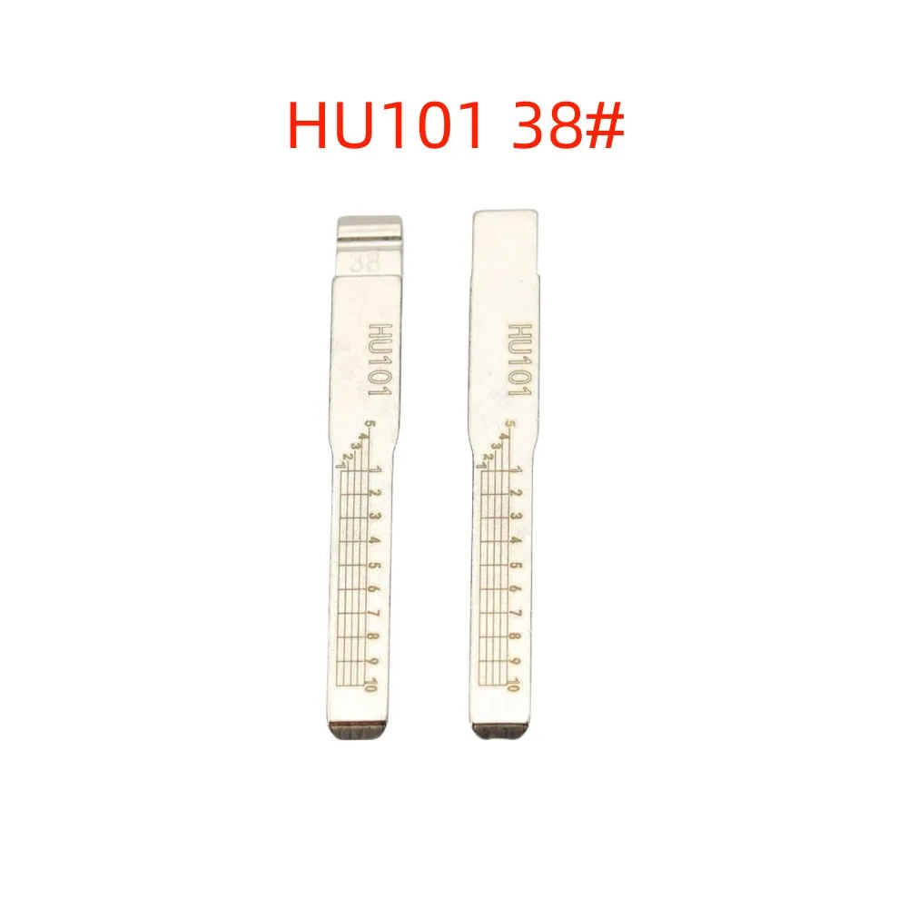 5PCS HU101 #38 Engraved Line Key Blade Scale Shearing Teeth Cutting Key Blank Clipper Key Blade For Ford,Jaguar LandRover for KD