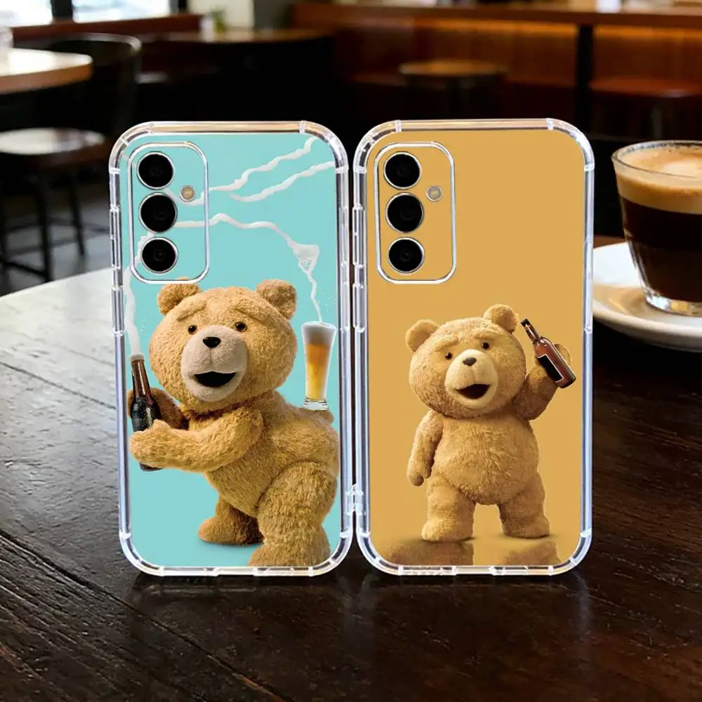 Cute T-Teddy B-BearS Movie T-Ted  Phone Case For SamsungA10,12,20,21S,30,31,40,50,51,52,70,71 Transparent Cover