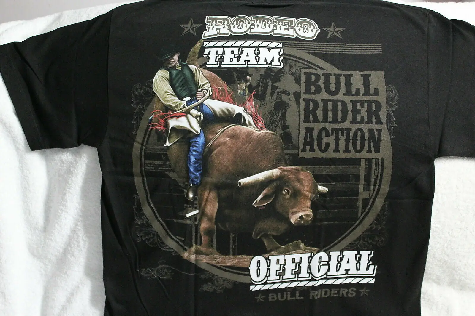 

Cowboy Bull Rider Rodeo Team Riding Roundup T-Shirt. Summer Cotton Short Sleeve O-Neck Mens T Shirt New S-3XL