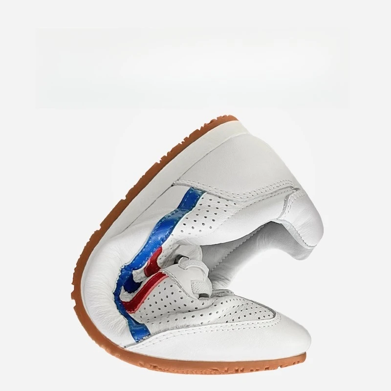 Genuine Cowhide Leather Tai Chi Shoes for Kung Fu Wushu Martial Arts Soft Flexible Sole Light weight Men Women Footwear