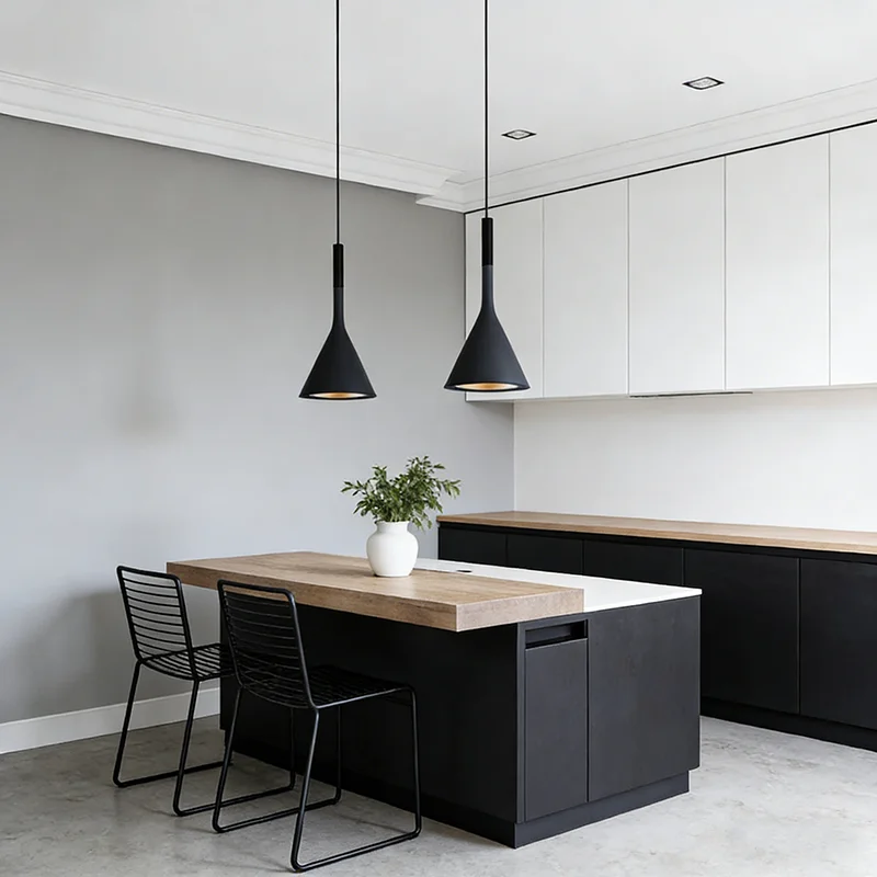 

Современные светодиодные подвесные светильники, черный, белый цвет E27, для кухонных светильников, спальни, стола, столовой, подвесной светильник, абажур, домашняя люстра