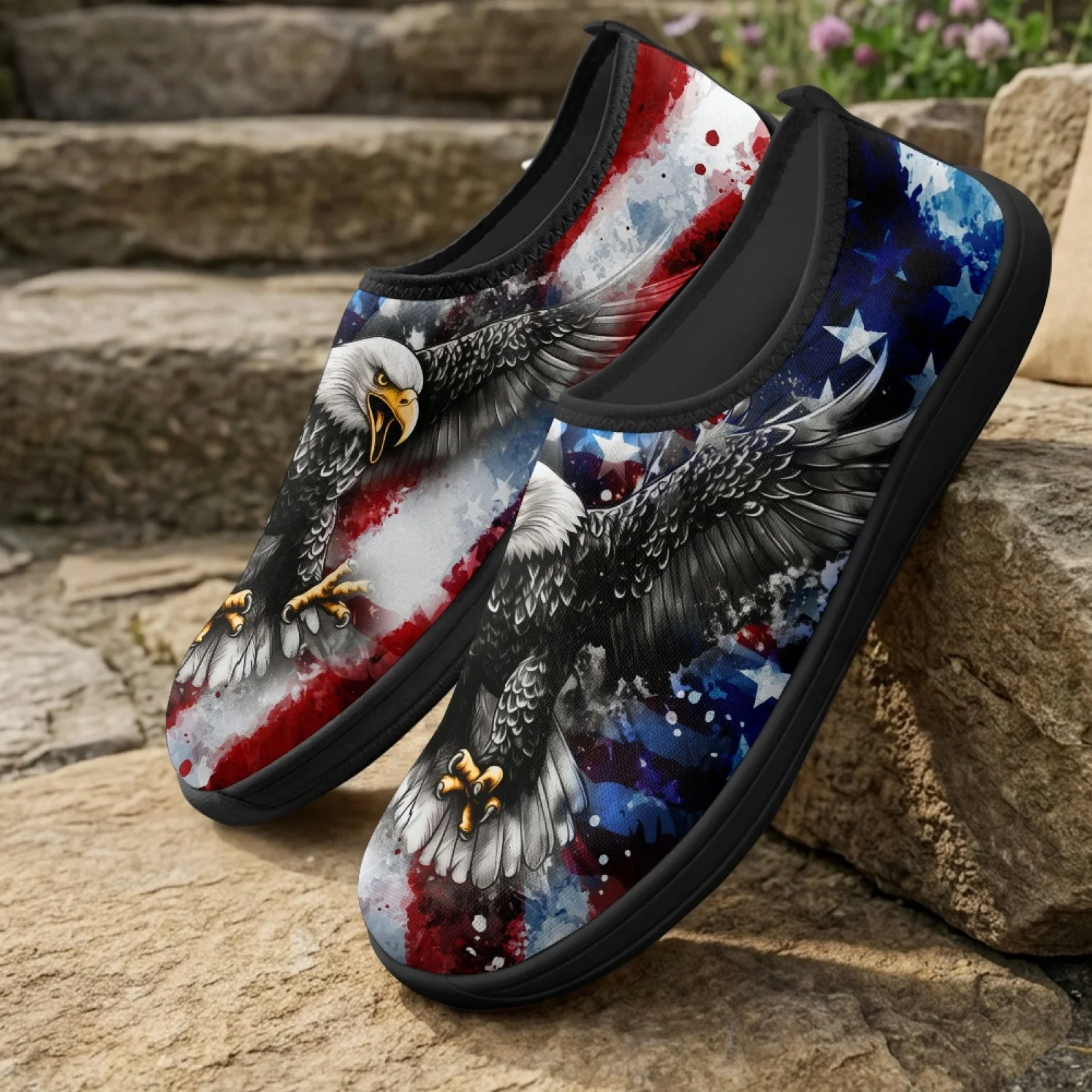 XIXIRIMIDO Women's Slip-on Wide-toed Shoe Nurse Shoes Men's Sneakers Casual Shoes Zapatillas de Mujer Tenis Feminino USA Eagle