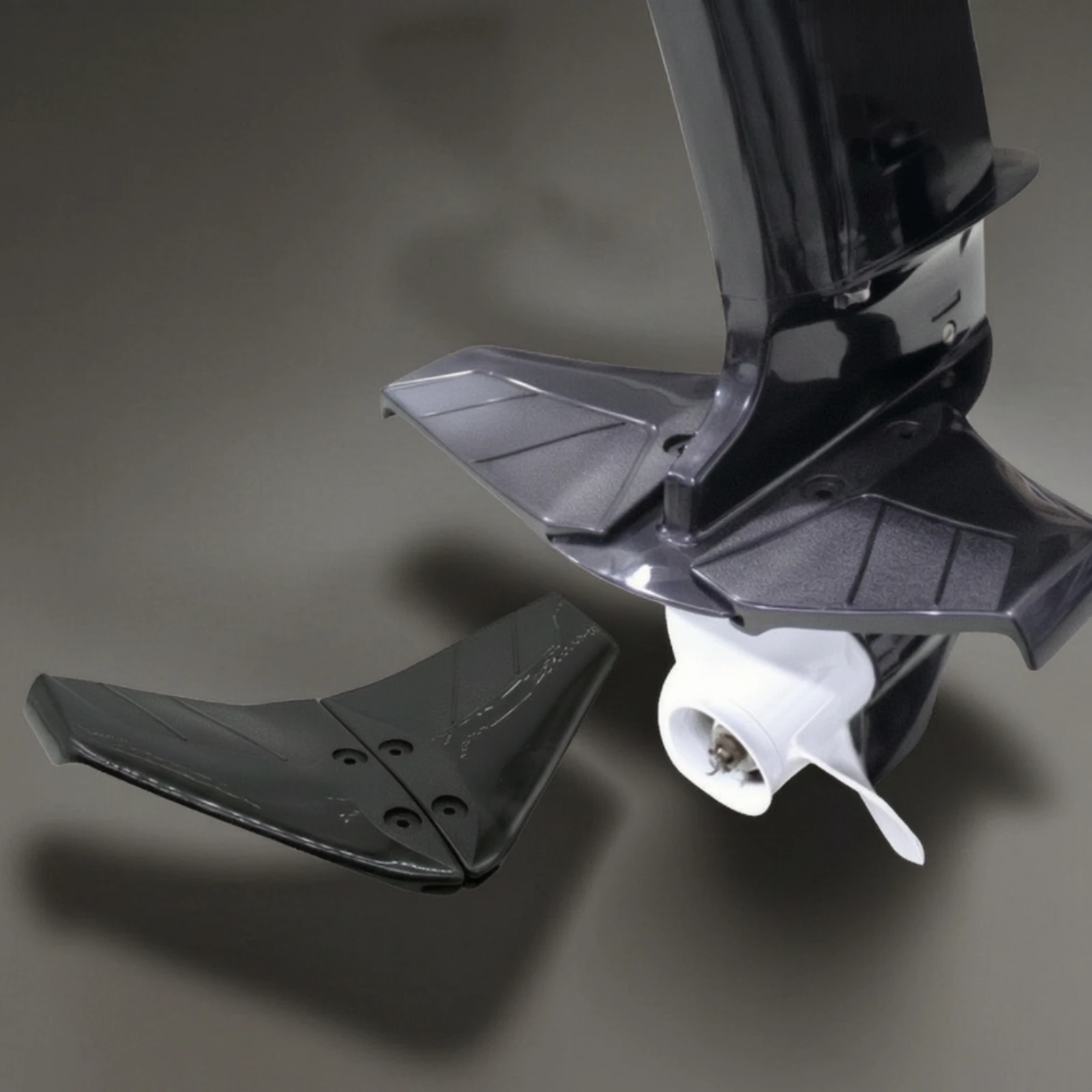 Outboard Motor Hydrofoil Black Hydrofoil Stabilizer with Mounting Holes Outboard Motor Wing Stable Gliding Wing Sleek-Profile