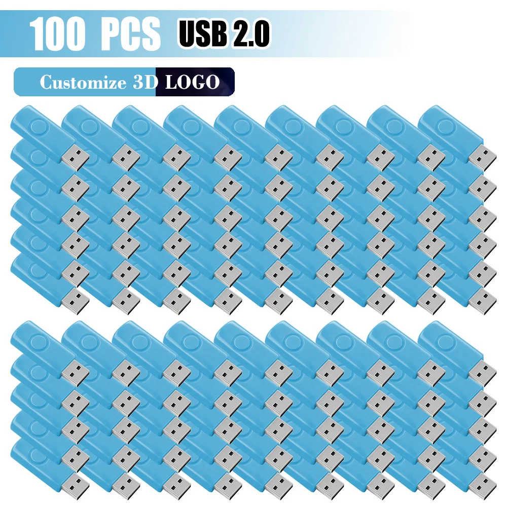 100pcs/lot New Model USB 2.0 Pen Drives 4GB 8GB 16GB Free Custom Logo Flash Drive 32GB 64GB Photography Gift Memory Stick