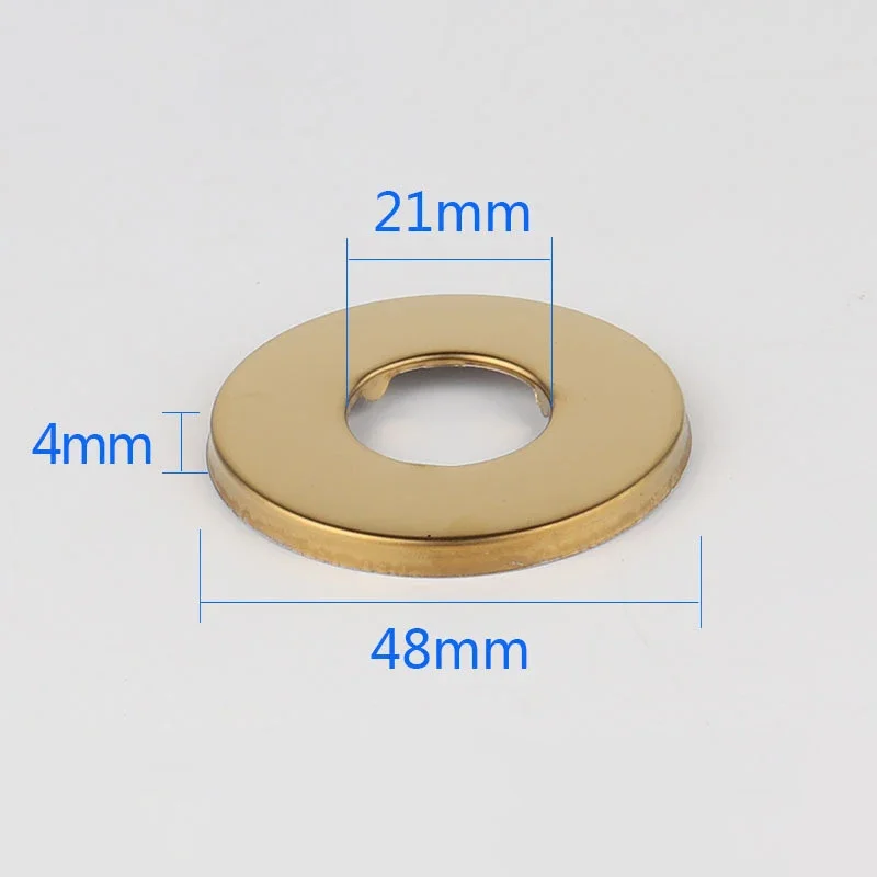 

Golden Bathroom Shower Accessories Faucet Fixing Kit Water Valve Cover Stainless Steel Water Pipe Decorative Cover