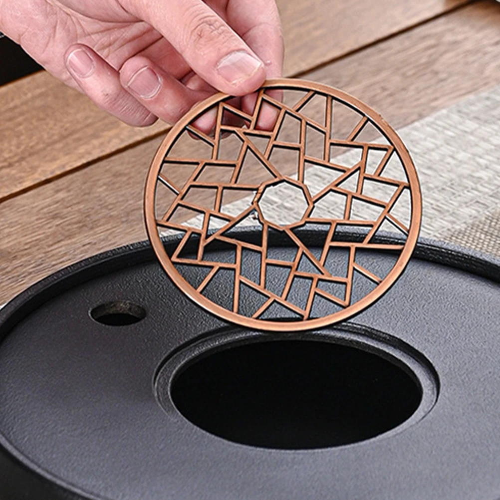 

Modern Alloy Trivet Mat Tea Warmer Nonslip Countertop Pad Kitchen Hot Pan Mat Heat Resistant Dish Holder For Table Decor