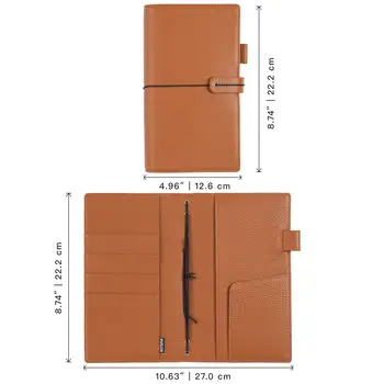 Moterm 旅行者筆記本可替換內芯計劃本封面 - 標準尺寸真皮收納包,精英旅行日記本 10 最佳銷售 預算規劃整理器 - №4