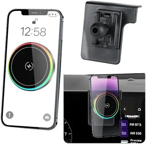 

Magnetic Phone Mount for Kia Telluride 2023-2026 | 15W Wireless Charger & Fast Charging Holder