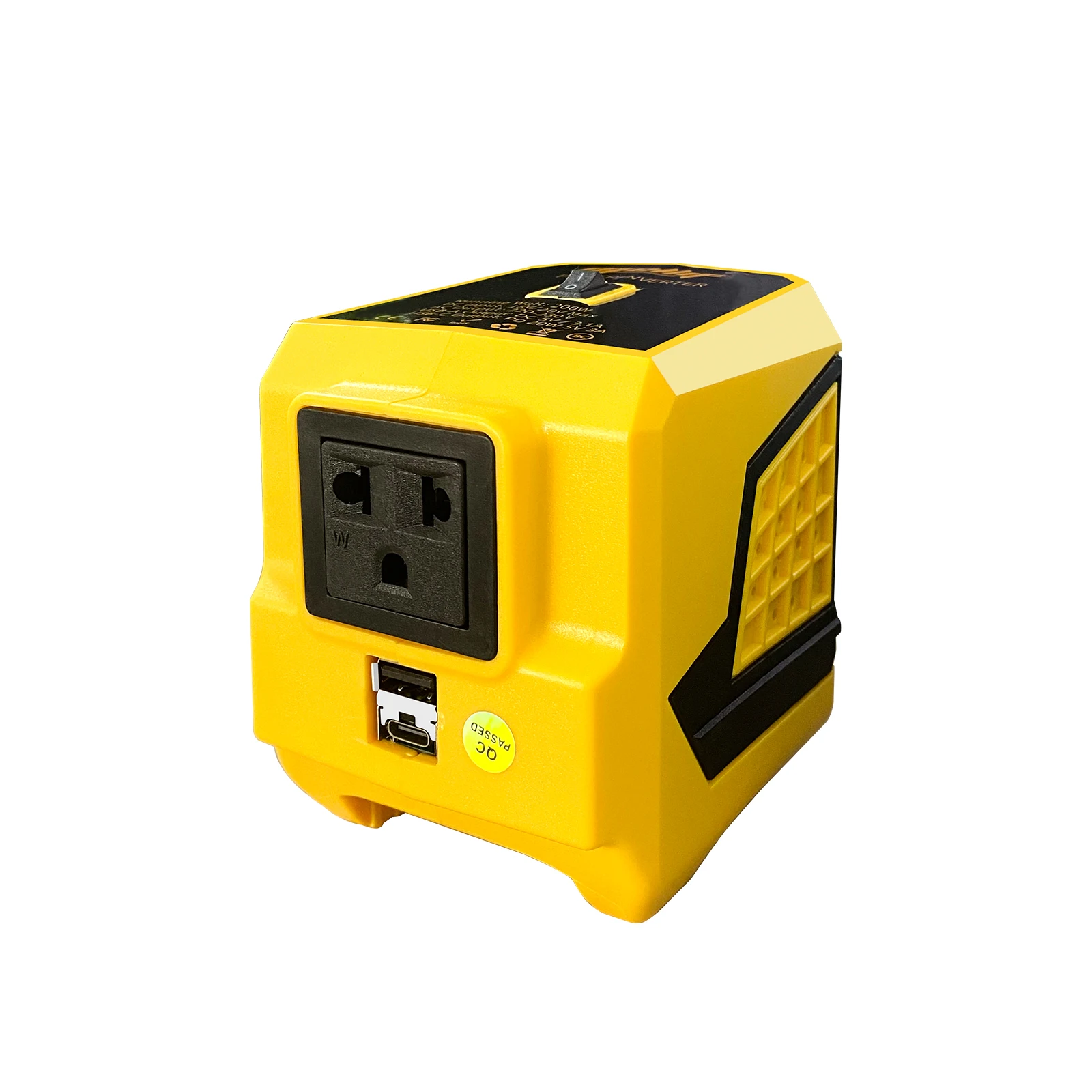 Преобразователь питания для Dewalt/Makita, 18 В постоянного тока в 220 В переменного тока, 18 в аккумулятор 200 Вт, генератор электростанции с выходом USB и type-C, штепсельная вилка европейского стандарта