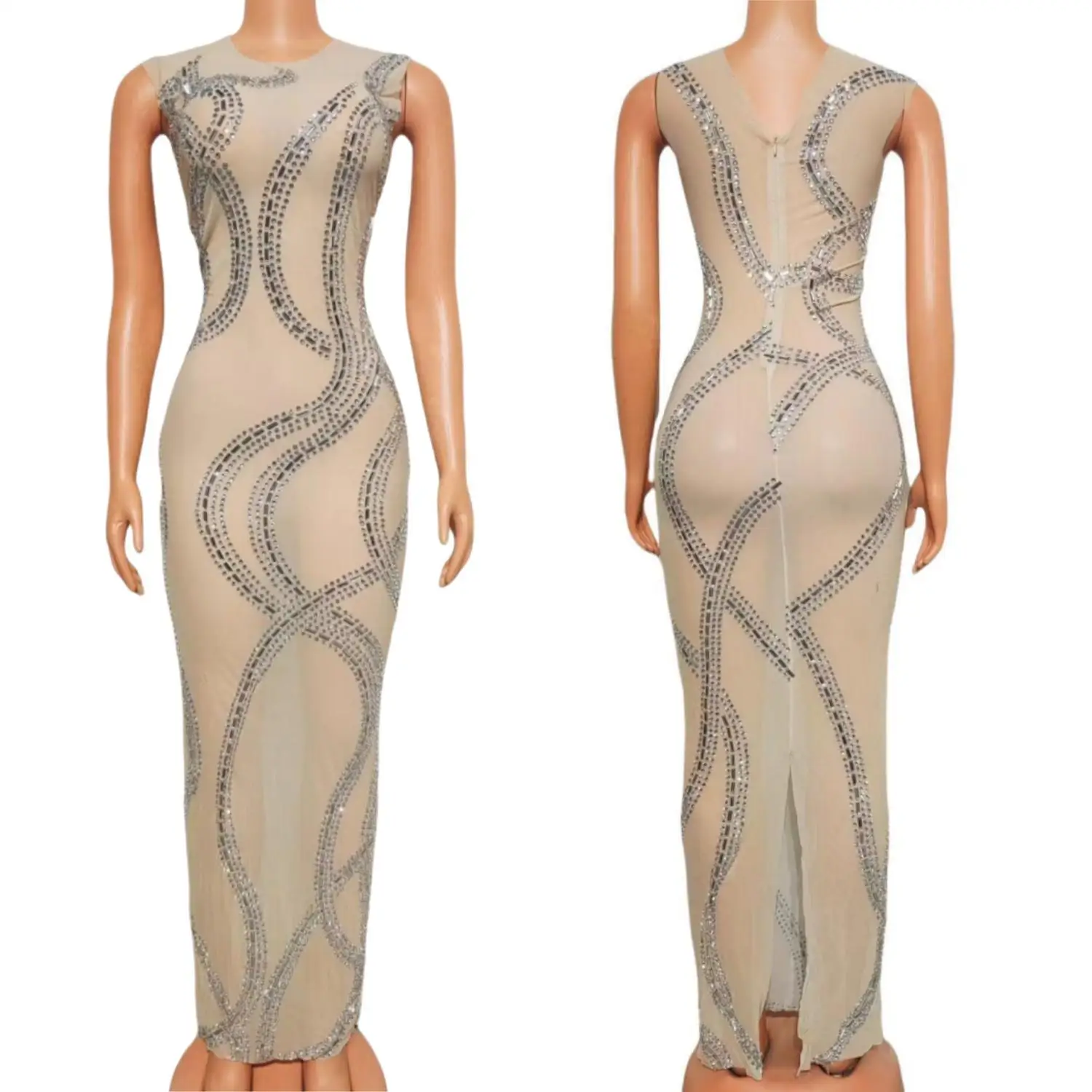 Fashion Women's Clothing Elegant Party Dress High-end Singer Host Dress Graduation Ceremony Evening Dress Long Skirt  Chanrao