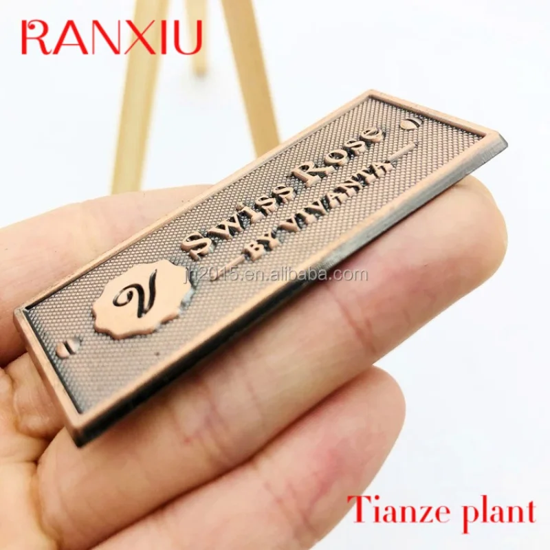 Custom custom design zinc alloy die casting name plate Antique plate logo