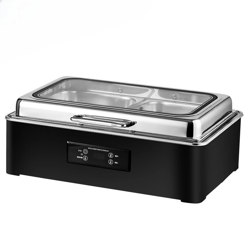 Stainless steel matte black electric hot pot self-service heater set with remote control