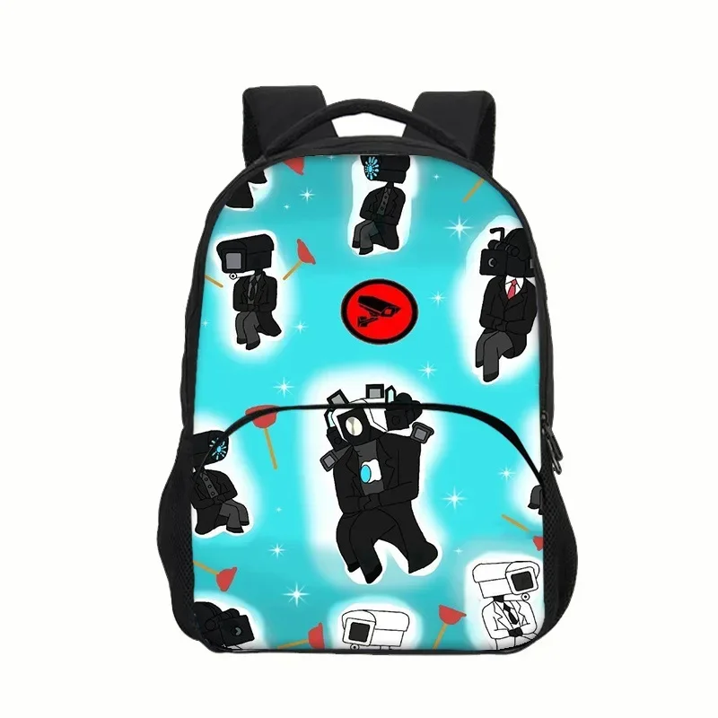 Hot 2024 New Skibidi Toilett Children\'s Backpack Schoolbag Boys and Girls Backpack Lightening Zipper Shoulders The Best Gift