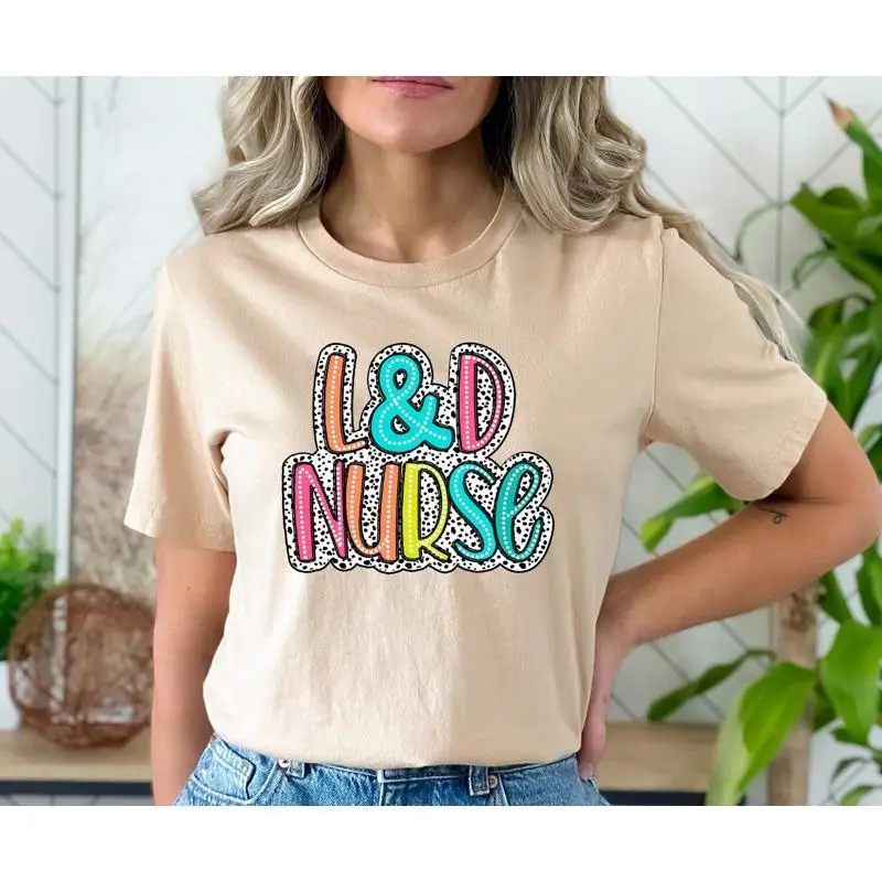 

Футболка медсестры для труда и доставки Baby L D для недельного далматина