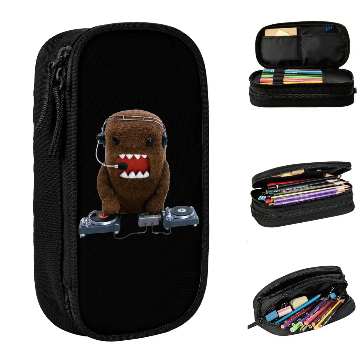 DJ Domo Kun Merch Pencil Case Large Capacity Kids Pen Case Perfect Gifts