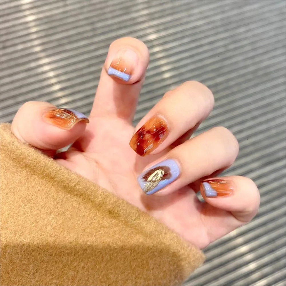 5g/Jar Fall Winter Jelly Gel Nail Polish Amber Crystal Brown Orange Red Painting Gel Polish Manicure Home Salon Nail Art Varnish